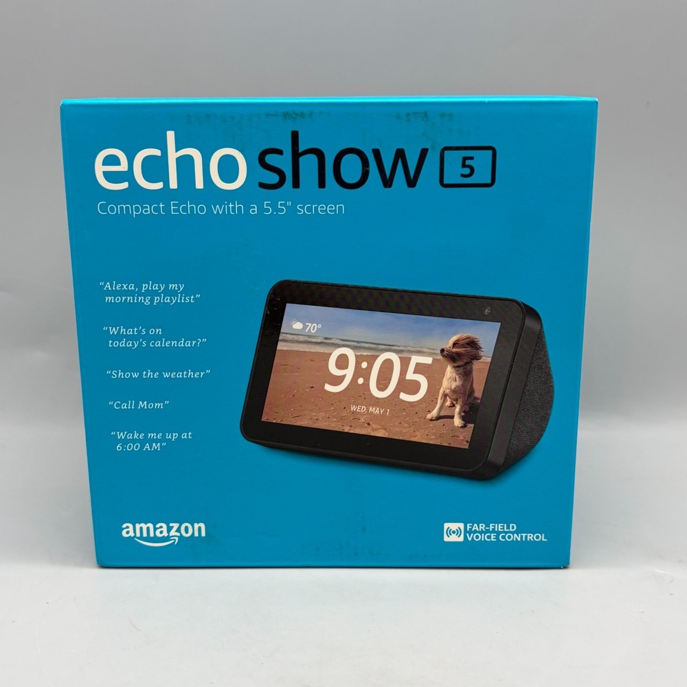 Amazon Echo Show 5 Smart Display (1st Gen) - Black - Sealed